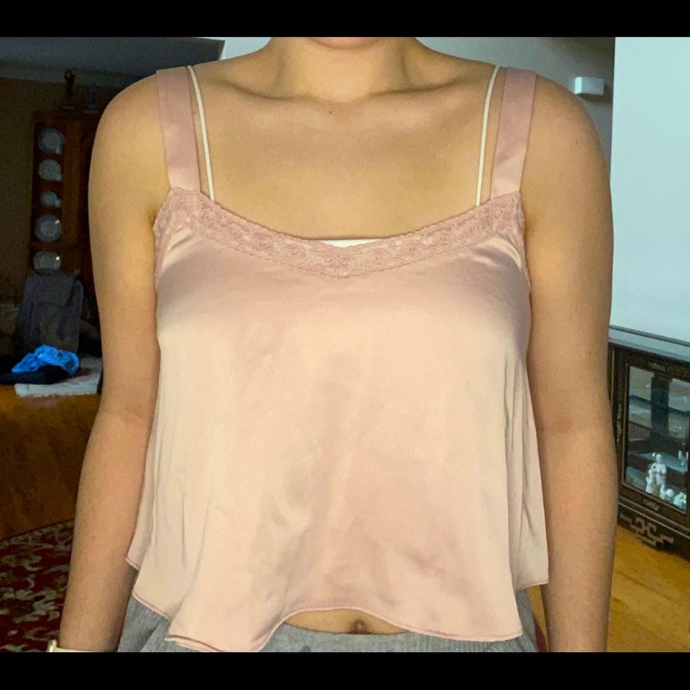 Urban Outfitters Pastel Pink Crop Top